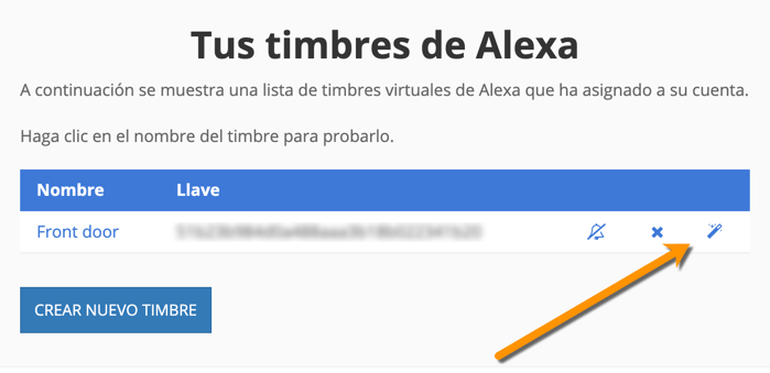 Lista de timbre de puerta Tu lista de timbres